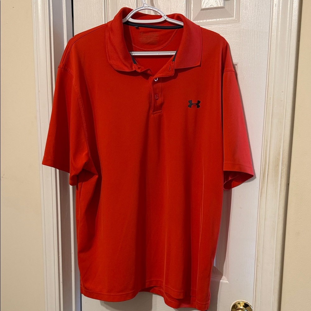 Under Armour Men's Bright Red Polo Shirt